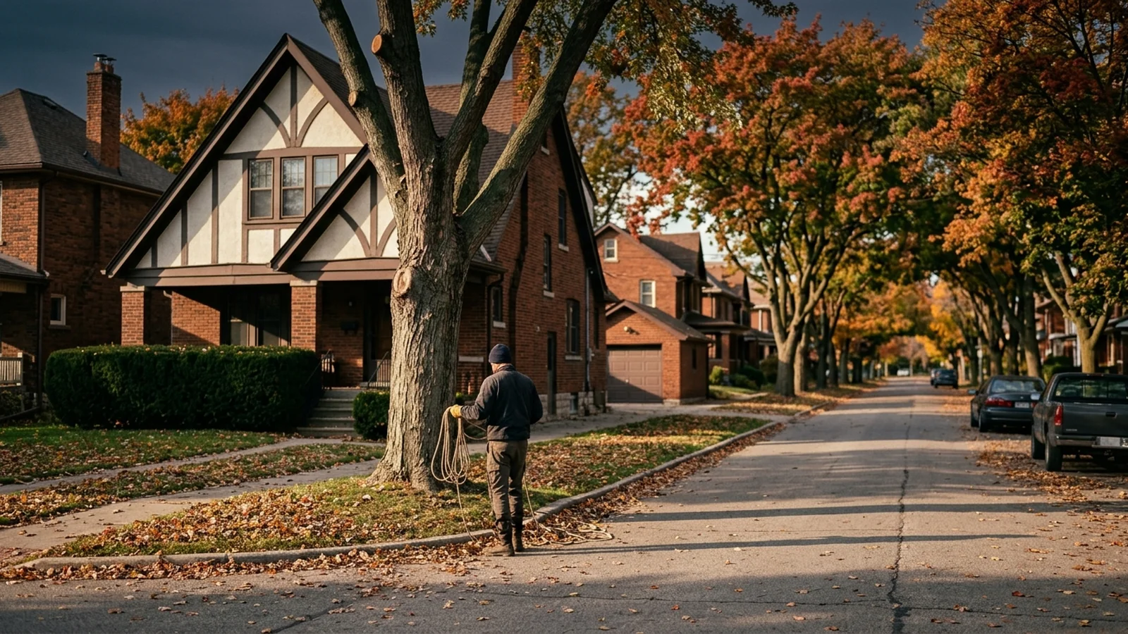 Arborist at work in Windsor